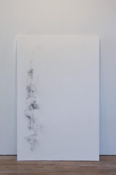Untitled (Somewhere Nowhere), 2011, plaster, hessian, lace, coffee, cigarette ash, (each) 150 x 100 x 3cm