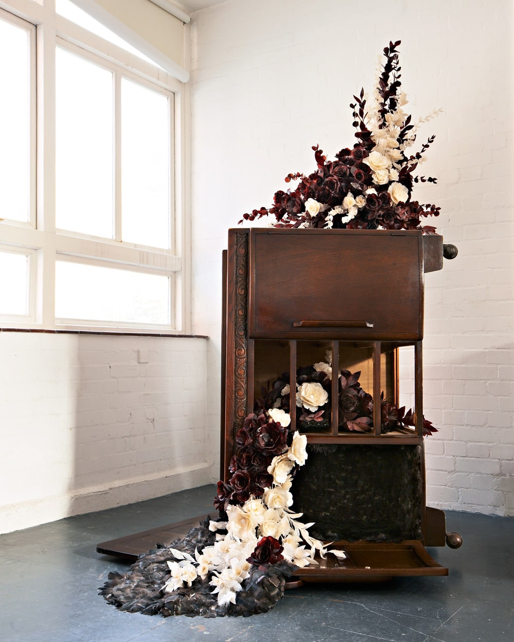 Untitled (Still. Life), 2008, mixed media, 200 x 120 x 120cm