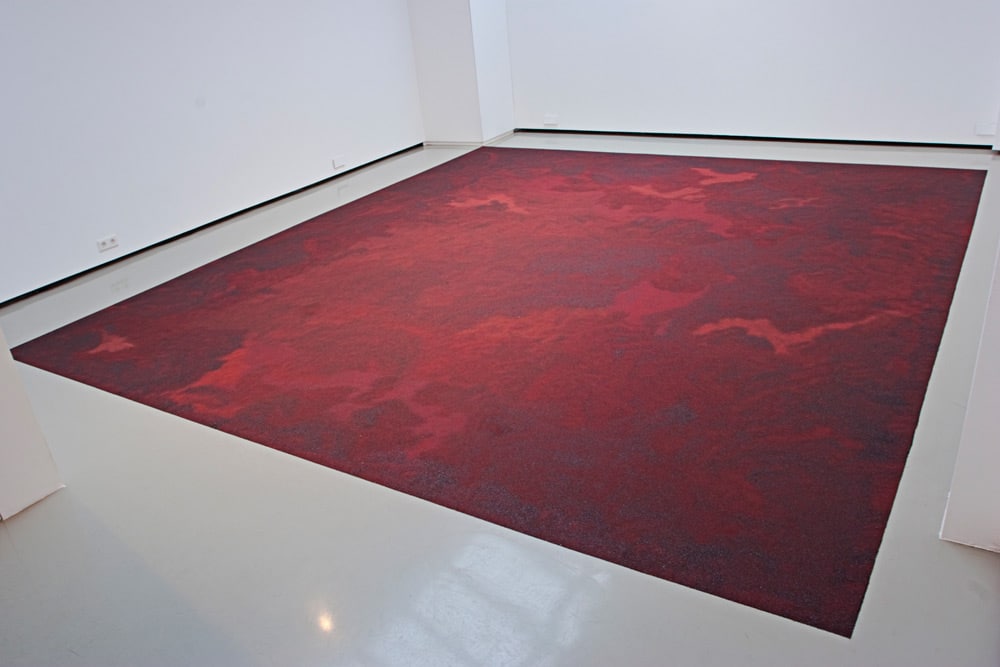 Untitled (Blood dust), 2010, blood, dimensions variable