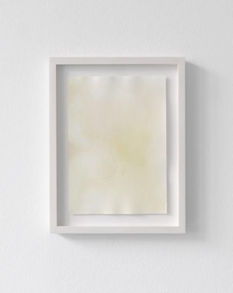 Untitled (watercolour) IV, flower dye on paper, framed 37 x 27cm