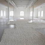 Untitled (Landscape) 2014, plaster, canvas, dye, dimensions variable