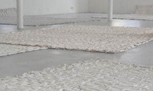 Untitled (Landscape) 2014, plaster, canvas, dye, dimensions variable