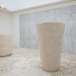 Untitled (pots), 2015, plaster, dimensions variable