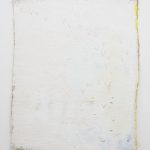 Embroidery, 2017, hessian, plaster, thread, paint, colouring pencil